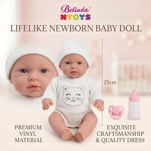 Muñecas Bebé Reborn Realistas de Vinilo de 10 Pulgadas para Niños, Juguetes de Bebé Recién Nacido, Muñecas Reborn para Juego de Imitación - Product Image 3