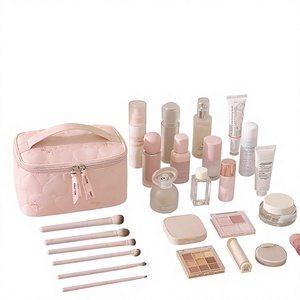 Cosmetic Storage <b>Bag</b> Large Capacity Portable Nylon Durable <b>Travel</b> Makeup Organizer with Brush <b>Compartment</b> for Women - Product Image 5