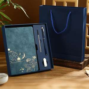 2025 nuovo regalo di laurea personalizzato con copertina rigida in pelle per ufficio prodotti promozionali di fascia alta Set regalo per appunti - Product Image 3