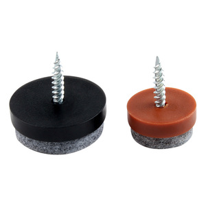 GQK Patins de mobilier en fer silencieux, durables et antidérapants, à motif carré moderne et simple, avec vis autoperceuses, chevilles de fixation au sol pour canapés et chaises - Product Image 3