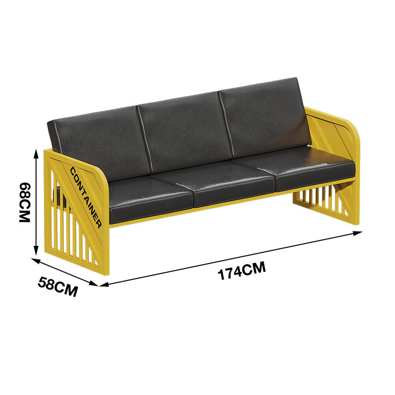 Sofá de tres plazas 174*58*68
