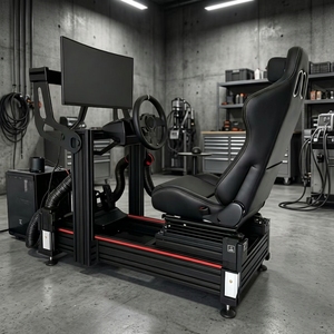 Simulateur de course automobile robuste en aluminium avec plateforme de mouvement, simulateur de conduite immersif pour iRacing/<span class=keywords><strong>Assetto</strong></span> <span class=keywords><strong>Corsa</strong></span> - Product Image 1