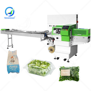 Envoltura de frutas de flujo de paquete de espinacas Paquete de verduras automático Horizontal de alta velocidad OCEAN - Product Image 1