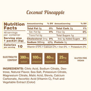 プライベートラベル水和ココナッツパイナップル高電解質ドリンクミックスパウダー短いトレーニング用エネルギーを高める - Product Image 3