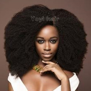 En gros Vierge Cuticule Cheveux Alignés Malaisiens Crépus Bouclés Paquets de Cheveux Humains Remy Extension de Cheveux Aliexpress Achats en Ligne 4 - Product Image 5