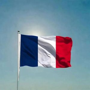 Banderas de Francia Impermeables de Poliéster de 90x150cm (3x5 pies) con Dos Ojales, Logotipo Personalizado, Tamaño y Color Personalizados - Product Image 6