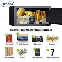 Caja Fuerte Inteligente Digital Automática a Prueba de Fuego Tediton TTLock App Office para Hotel y Hogar