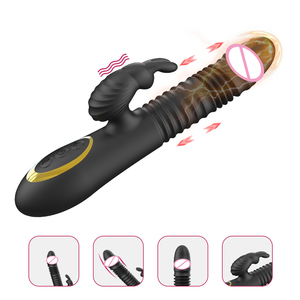 Vibrador de Conejo Recargable de Silicona Suave, 10 Velocidades, Calefacción, Impermeable, Juguetes Sexuales Gigantes, Dildos Largos y Enormes para Mujeres - Product Image 5