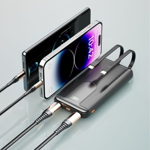 New Product 2025 Mini 20000mAh30000mah Power Bank 22.5W Super Fast Charging <strong>Powerbank</strong> 10000mAh with <strong>Cables</strong> - Product Image 4