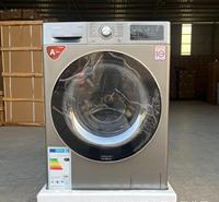Lavadora de carga frontal de 10,5 kg de gran capacidad para uso doméstico, tambor blanco gris, precio bajo promocional eléctrico