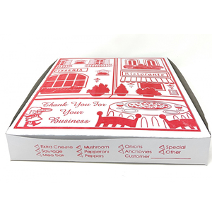 Proveedores al por mayor 8 10 12 16 pulgadas reutilizable Pizza cartón personalizado impreso corrugado embalaje barato Pizza caja - Product Image 5
