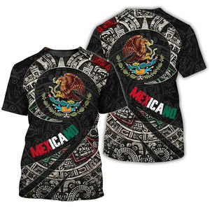 T-shirts imprimés en 3D avec le drapeau du Mexique, t-shirts d'été mexicains pour hommes et femmes, manches courtes, t-shirts tendance, streetwear, Harajuku, t-shirts pour enfants, vêtements - Product Image 6