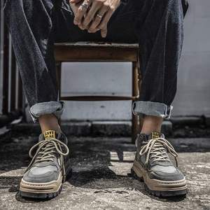 Venta al por Mayor de Botas de Tobillo Deportivas Retro Británicas Nuevas para Hombre, Forro de Malla de Cuero de Alta Calidad, Zapatos Cómodos de Moda - Product Image 2