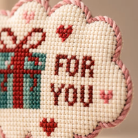 Boîte cadeau d'ornements en broderie pour vous, décoration suspendue personnalisable, cadeau fait main, surprise romantique, décoration