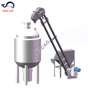 Boru zincirli konveyör boru şeklindeki sürükle Cableflow disk konveyörler sürekli kapalı yatay eğimli dikey taşıma işlemi - Product Image 1