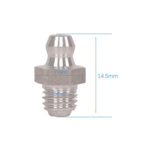 Raccord de graissage droit en acier inoxydable M6x1 à filetage métrique, embout de graissage 6MM Zerk DIN71412 pour <span class=keywords><strong>moto</strong></span>, pièces de motocross arrière, neuf, garantie 1 an - Product Image 5
