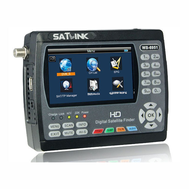 Original Satlink WS-6951 DVB-S2 HD Satellite signal Finder Meter
