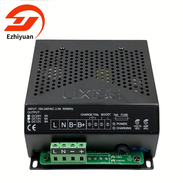 Lixise LBC1208 Automatic 12 Volt 8 Ampere Battery Charger for Diesel Generators