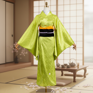 อะนิเมะนักฆ่าปีศาจ คิเมทสึ โนะ ไยบะ มาโคโมะคอสเพลย์เครื่องแต่งกายผู้หญิงสีเขียวชุดกิโมโนสำหรับปาร์ตี้ฮาโลวีน - Product Image 2