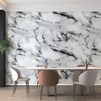 Panneaux et feuilles muraux en PVC imitation marbre UV, design moderne brillant, imperméables, pour usage hôtelier, vente en gros