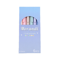 Stylos Gel Rétractables Tendance Ins, Séchage Rapide, Kit de Stylos Marqueurs Minimalistes pour Étudiants, Idéal pour l'Écriture et les Journaux Manuscrits