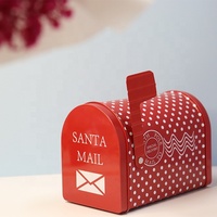 Boîte aux lettres personnalisée boîte cadeau en fer blanc biscuits thé emballage vide personnalisé recyclable boîte en métal boîtes de conserve pour café Biscuit bonbons