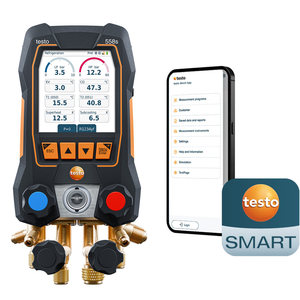 เครื่องวัดความดันสารทำความเย็นแบบดิจิตอลหลายช่องทาง Testo 558s สำหรับงานติดตั้งเครื่องปรับอากาศ ผลิตในประเทศเยอรมนี - Product Image 1
