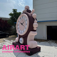 Montre usine anniversaire célébration gonflable géant montre tour ballon pour publicité décoration