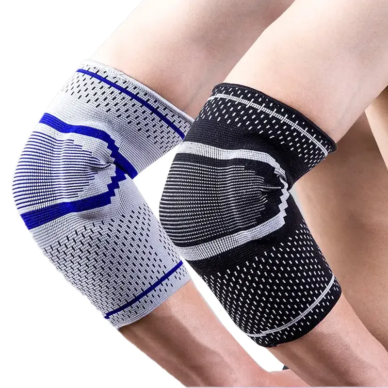 Shiwei-4018# Elastic silicone elbow and knee brace support belt