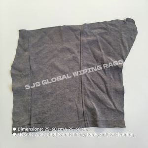 Trapos de algodón 100% industrial de gran absorción de aceite y agua, 10 kg de trapos de color oscuro, trapos de forro polar recuperados, limpiadores de sudaderas - Product Image 3