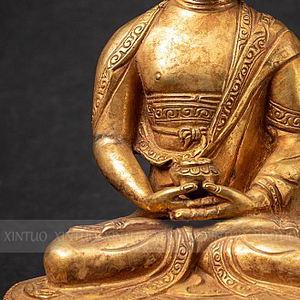 Statue de <span class=keywords><strong>bouddha</strong></span> <span class=keywords><strong>en</strong></span> bronze doré <span class=keywords><strong>ancien</strong></span> pour la décoration de la maison - Product Image 5