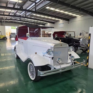 Voiture Classique Électrique Blanche Cabriolet Certifiée CE, Modèle Club Car Vintage, Direct Usine - Product Image 6