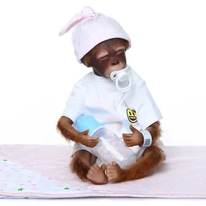 Pintura detallada hecha a mano bebé recién nacido mono bebé mono al por mayor