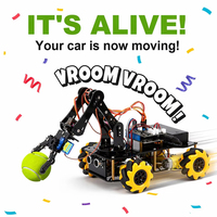 ACEBOTT OEM ODM Kit de Brazo Robótico Educativo STEM para Coche, ESP32 5DOF 4WD, Juguete de Aprendizaje DIY para Niños, Kit de Entrenamiento de Brazo Robótico para Arduino