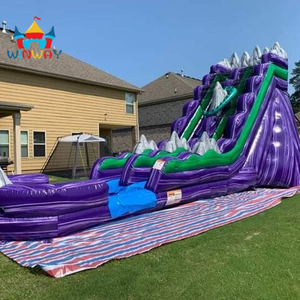 Toboggan aquatique de montagne violette Avalance violette <span class=keywords><strong>Dragon</strong></span>'s Lair 19ft Dark Knight Toboggan aquatique de montagne rocheuse à louer - Product Image 4