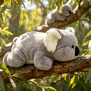 Peluche Koala Sdraiato Carino, Morbido Pupazzo Animale Imbottito per Regali Bambini, Decorazione Casa e Vendita al Dettaglio - Product Image 2