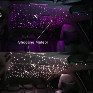 LED fibra ottica bianca Shooting Star Light Meteor Effect ottica illuminazione in fibra per auto