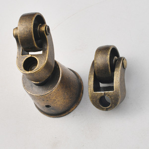 Rueda para Muebles de Aleación de Zinc, Bronce Antiguo, con Eje Hueco, Rodamiento Simple, Rueda de Poliuretano, Uso en Interiores, Diseño Tradicional y Duradero - Product Image 2