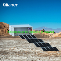 Système solaire photovoltaïque hybride pliable QIANEN 100KW au lithium-ion avec MPPT, générateur d'énergie mobile portable pour usage commercial