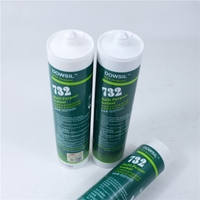 DOWSIL 732 RTV Silicone neutre transparent - Adhésif multi-usages pour la construction et le transport