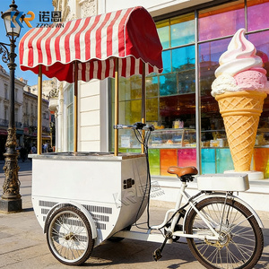 Kiosque de nourriture de rue, chariot de nourriture de rue, camion de hot-dogs mobile, chariot de nourriture, boissons froides, <span class=keywords><strong>vélo</strong></span> cargo électrique avec parasol - Product Image 3