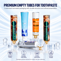 Tubes d'emballage en aluminium et plastique pour dentifrice, contenants souples personnalisés imprimés UV, bouchon à vis 12,7-35 mm, soins bucco-dentaires