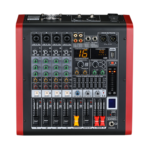 Mixer Amplificato Professionale 2x100W a 4 Canali con 16 Effetti DSP, Console Audio Amplificata per Musica, Mixer Sonoro per Palco/KTV/Chiesa - Product Image 1