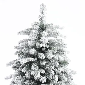 Wholesale Luxury Snow Flocking Christmas Tree Automatic Tree Suitable For Home Shopping Mall Party Decoration