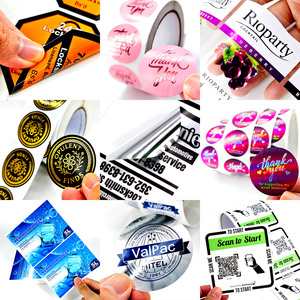 Autocollants personnalisés avec estampage à chaud en or, autocollants en papier vinyle imperméable, étiquettes adhésives rondes, impression de logo - Product Image 5
