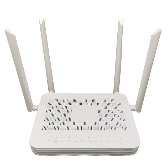 4GE +1 VOIP Dual Band WiFi6 AX3000 Mbps CATV for optional FTTH Device GPON ONT ONU