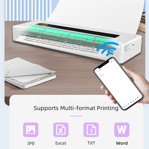 Mini Thermal Printer A4 Paper Photo Printer From Mobile Phone Wireless Document Office <strong>A4Printer</strong> - Product Image 2