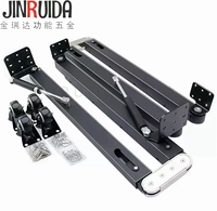 JIN RUI DA Hochbelastbarer, geräumiger, verdeckter Klappmechanismus – platzsparende Klapphalterung für wandmontierte Schreibtische & Tische