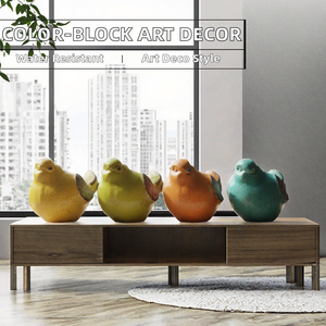 Modern Color-Blocking Abstract Porcelain Art <b>Ornaments</b> Eco-Friendly Waterproof Wholesale Chinese New Year Tabletop Decoration - Product Image 2