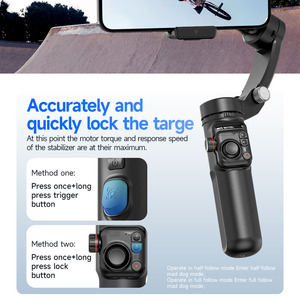 Estabilizador <span class=keywords><strong>de</strong></span> <span class=keywords><strong>Gimbal</strong></span> M02 <span class=keywords><strong>de</strong></span> 3 Ejes, Control Remoto Inteligente Desmontable, Estabilizador <span class=keywords><strong>de</strong></span> Mano con Trípode - Product Image 5